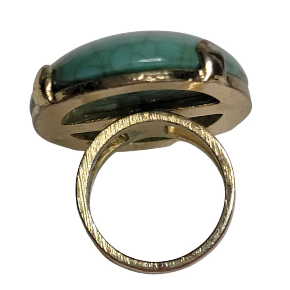 Turquoise Colored Statement Ring - Picture 3 of 4